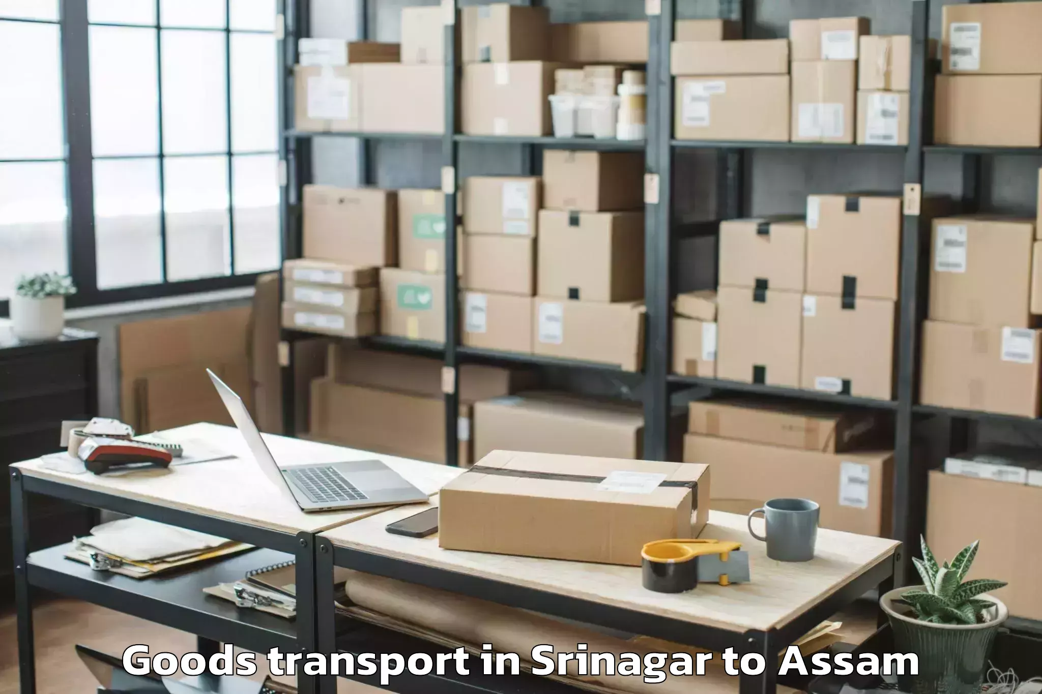 Book Your Srinagar to Guwahati University Goods Transport Today